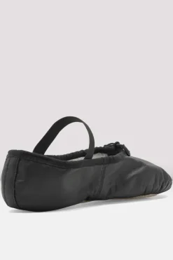 Ladies Dansoft Leather Ballet Shoes