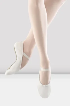 Ladies Dansoft Leather Ballet Shoes
