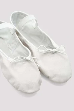 Ladies Dansoft Leather Ballet Shoes