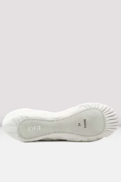 Ladies Dansoft Leather Ballet Shoes