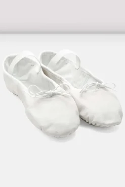 Ladies Dansoft Leather Ballet Shoes