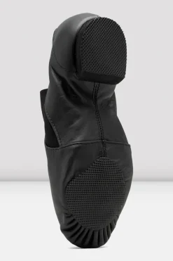 Ladies Leather Elasta Jazz Booties