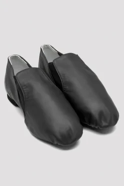 Ladies Leather Elasta Jazz Booties