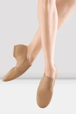 Ladies Leather Elasta Jazz Booties