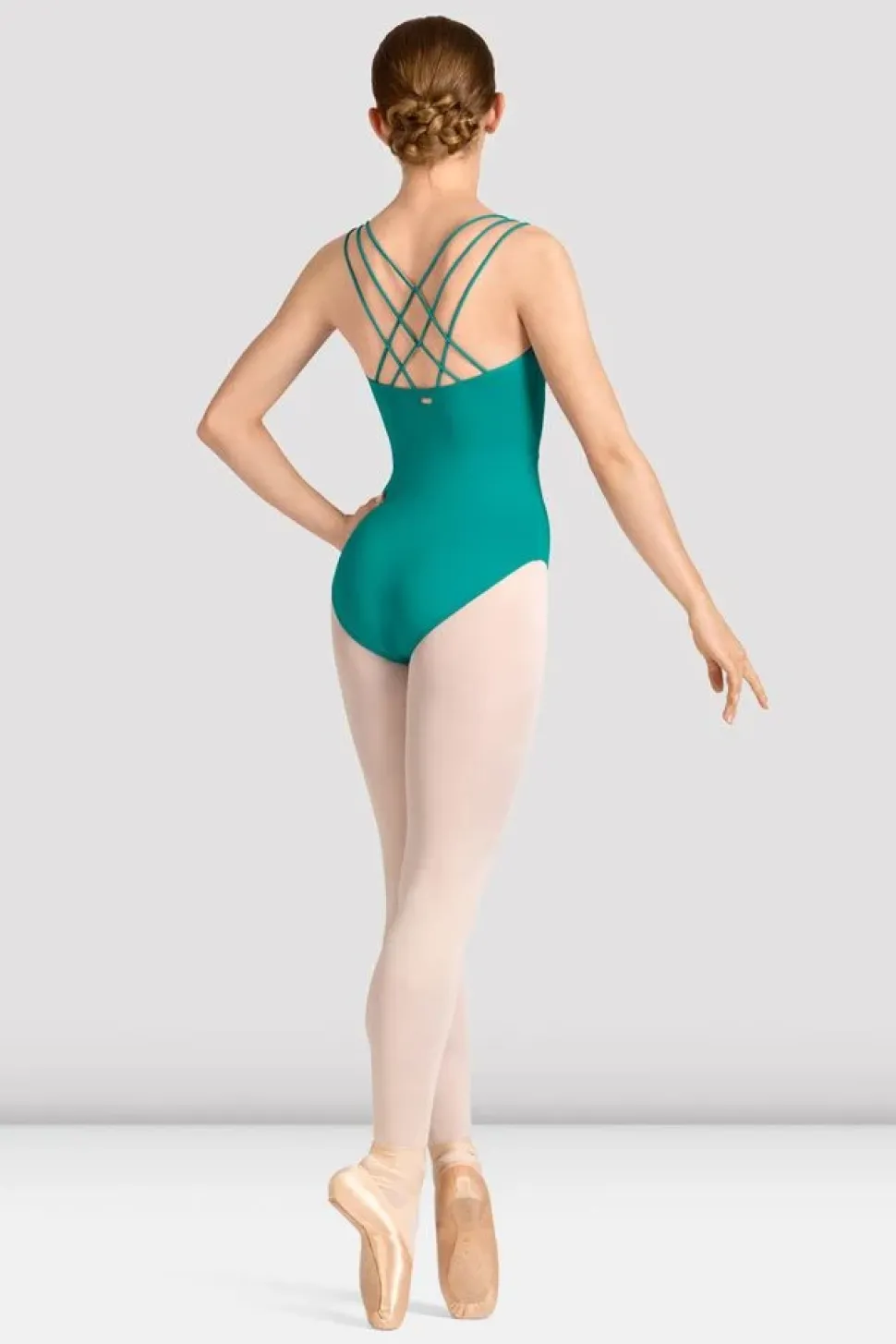 Ladies Mirella Celeste Cross Back Printed Leotard