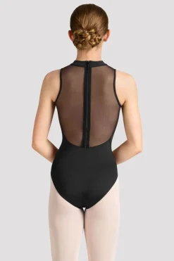 Ladies Mirella Celeste Zip Back Printed Leotard