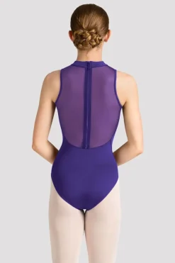 Ladies Mirella Celeste Zip Back Printed Leotard