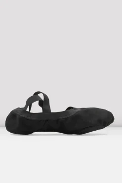 Ladies Pro Elastic Canvas Ballet Shoes