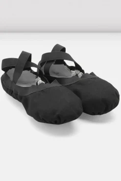 Ladies Pro Elastic Canvas Ballet Shoes