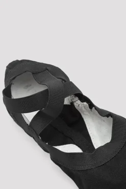 Ladies Pro Elastic Canvas Ballet Shoes