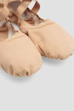 Ladies Pro Elastic Canvas Ballet Shoes