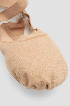 Ladies Pro Elastic Canvas Ballet Shoes