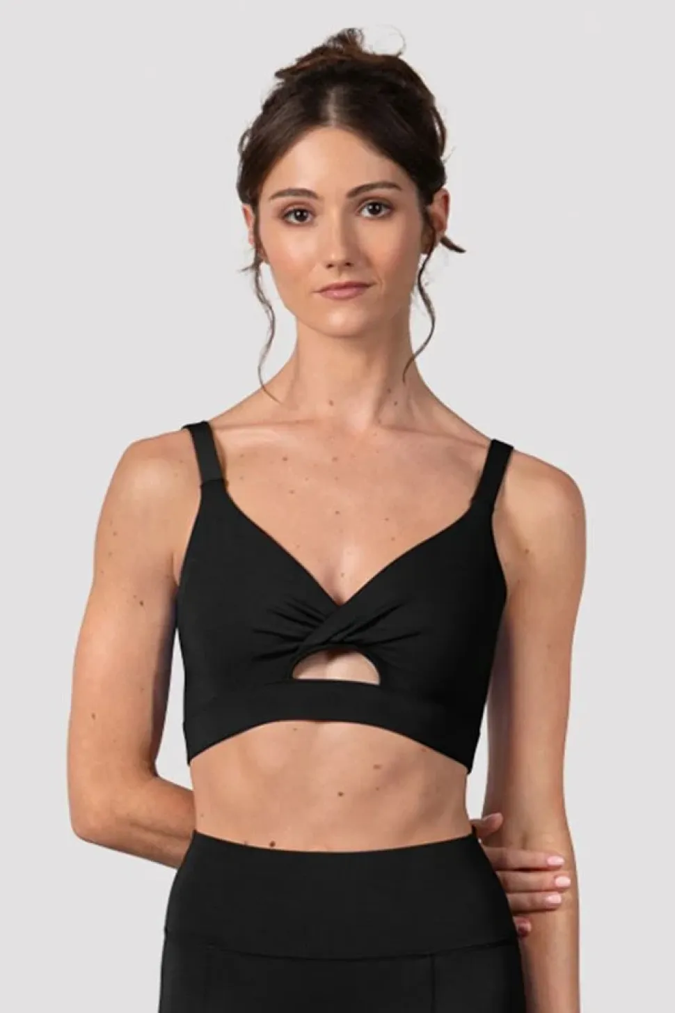 Ladies Vivian Twist Front Crop Top