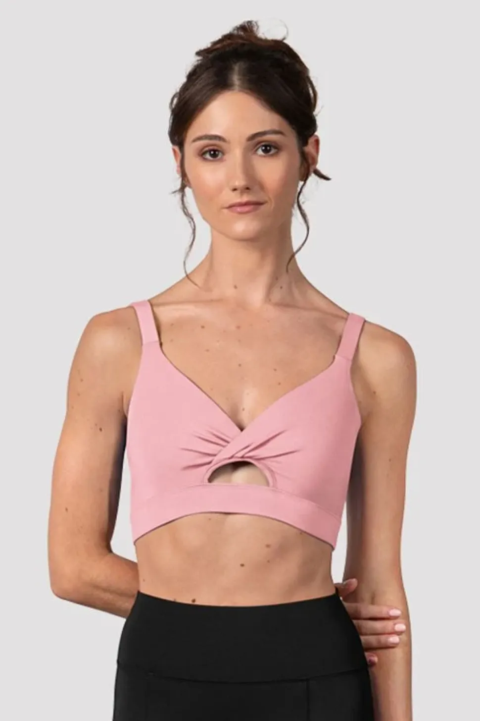 Ladies Vivian Twist Front Crop Top