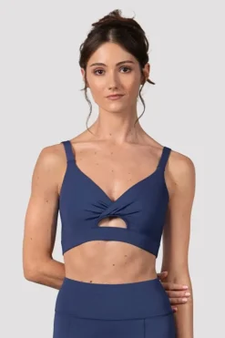 Ladies Vivian Twist Front Crop Top